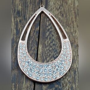 Jessica sumpson rose gold‎ tone teardrop necklace pendant
